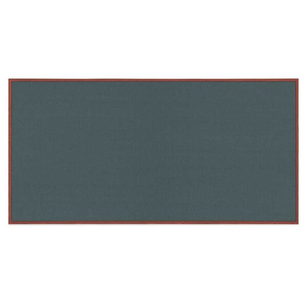 United Visual Products Decor Wood Combo Board, 24"x18", Cherry/Black Porcelain & Pearl UV701DEFAB-CHERRY-BLKPORC-PEARL - main